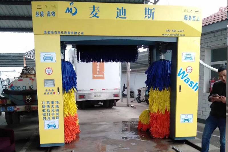 湖北省宜昌市龍門五刷洗車機安裝案例