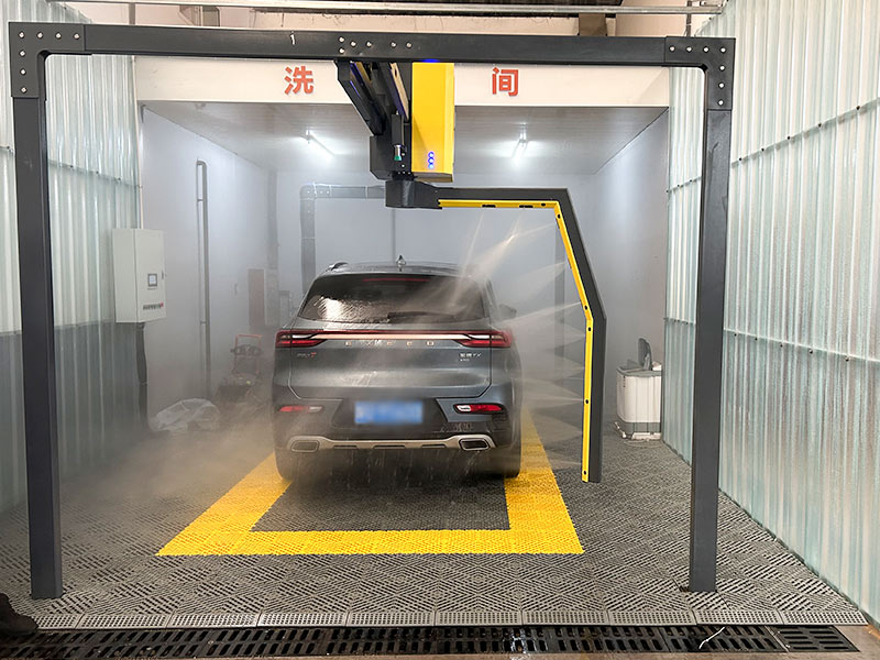 无接触旋七洗车机